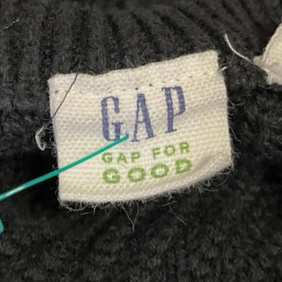 Gap Women's Black Chunky Knit Crewneck Long Sleeve Pullover Sweater Top Size S - Picture 4 of 5